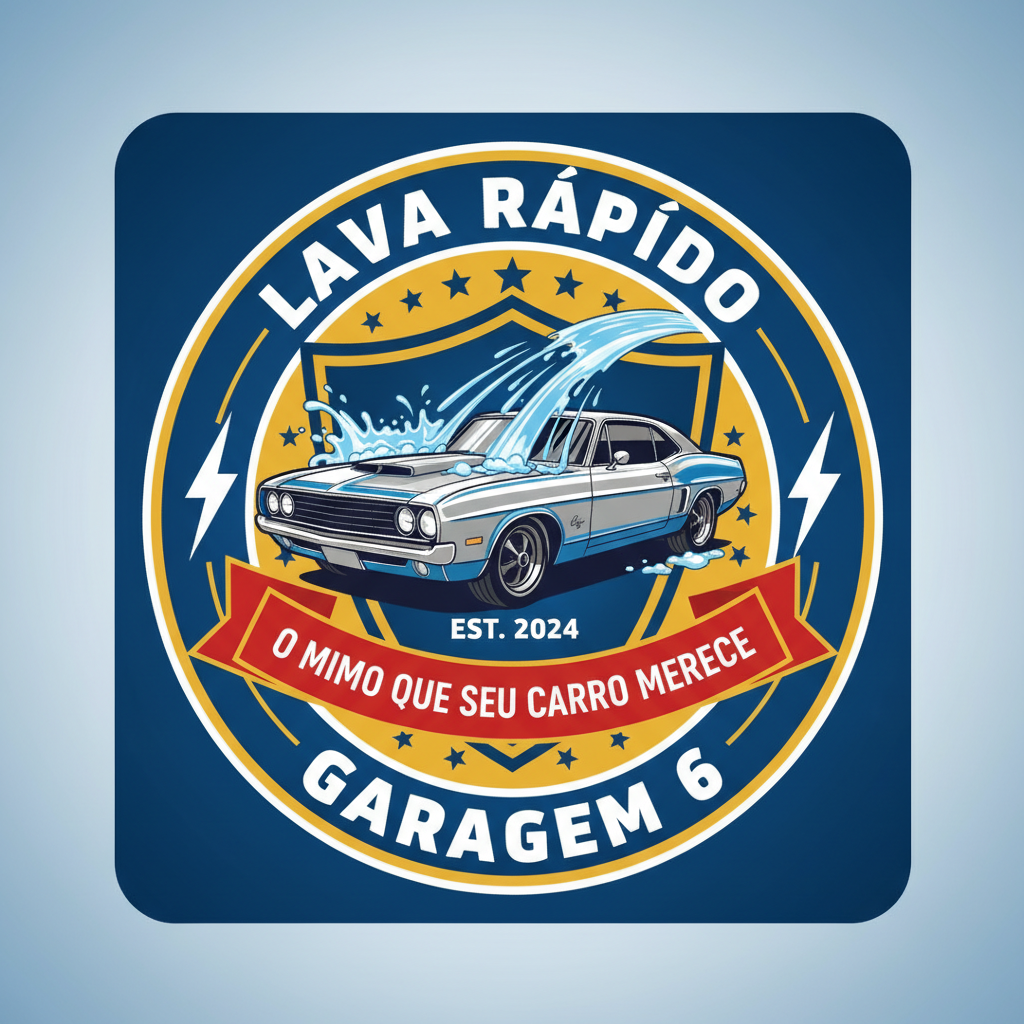 Logo Lava Rápido Garagem 6