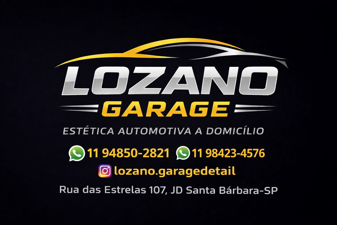 Logo Lozano Garage, Estética E Lava Rápido