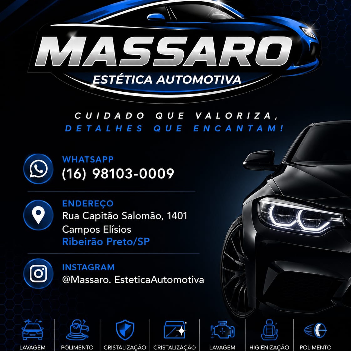 Logo Massaro Estética Automotiva