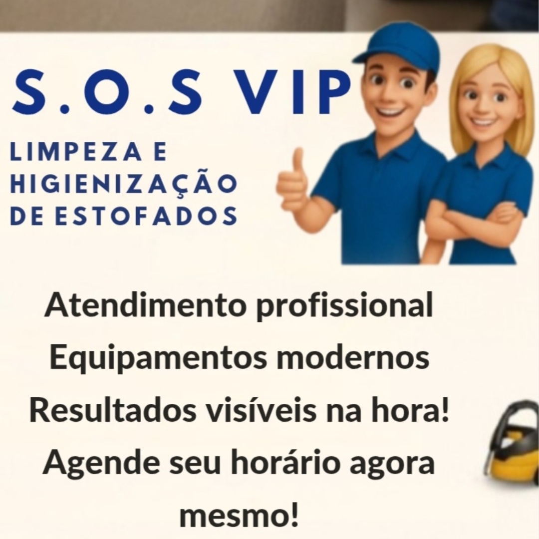 Logo S.O.S VIP LIMPEZA E HIGIENIZAÇÃO DE ESTOFADOS